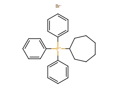Cycloheptyltriphenylphosphonium bromide structure