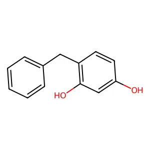 1,3-Benzenediol, 4-(phenylmethyl)- structure