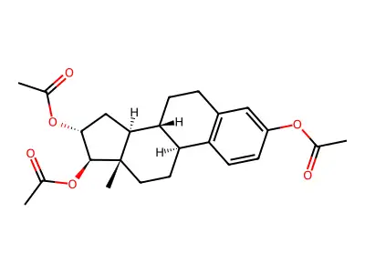 Estra-1(10),2,4-triene-3,16,17-triyl triacetate structure