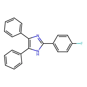 2-(4-fluorophenyl)-4,5-diphenyl-1H-imidazole structure