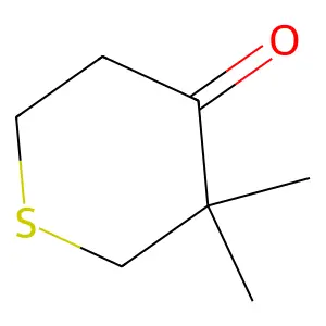 3,3-Dimethyldihydro-2H-thiopyran-4(3H)-one structure