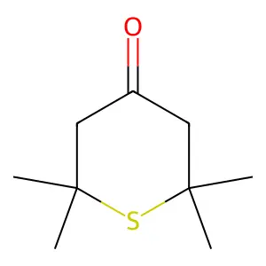 tetrahydro-2,2,6,6-tetramethyl-4H-thiopyran-4-one structure