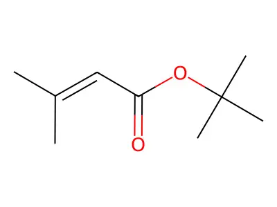 Tert-butyl 3-methylbut-2-enoate structure