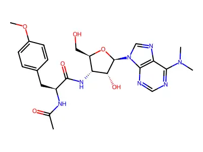 N-Acetylpuromycin structure