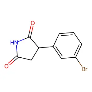 3-溴苯基琥珀酰亚胺 structure