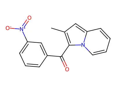 (2-Methylindolizin-3-yl)-(3-nitrophenyl)methanone structure