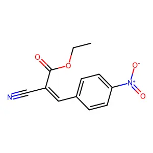 Ethyl 2-cyano-3-(4-nitrophenyl)acrylate structure