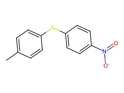 p-((p-Nitrophenyl)thio)toluene structure