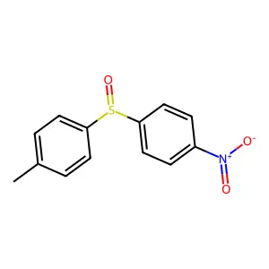 Benzene, 1-methyl-4-[(4-nitrophenyl)sulfinyl]- structure