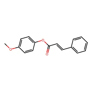 2-Propenoic acid, 3-phenyl-, 4-methoxyphenyl ester structure