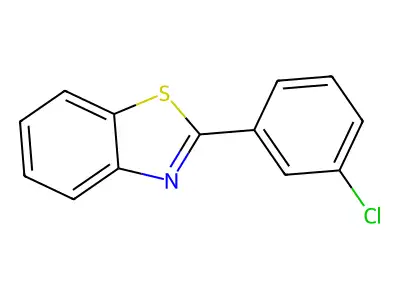 2-(3-Chlorophenyl)-1,3-benzothiazole structure