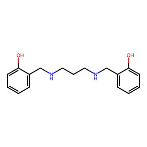 2-[[3-[(2-Hydroxyphenyl)methylamino]propylamino]methyl]phenol structure