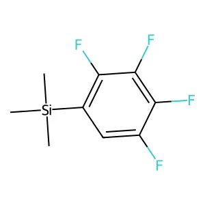 Trimethyl-(2,3,4,5-tetrafluorophenyl)silane structure