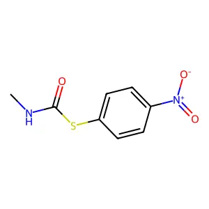 Carbamic acid, methylthio-, S-(p-nitrophenyl) ester structure