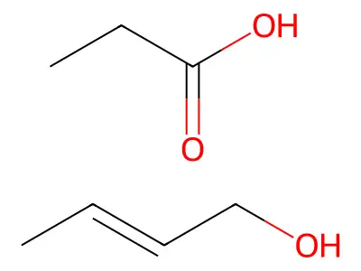 Crotyl propionate structure