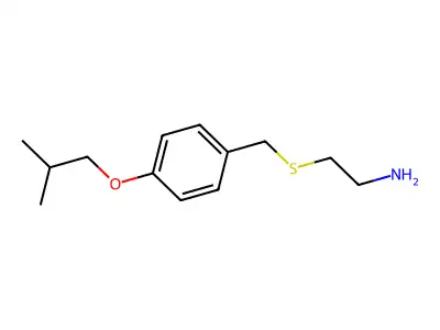 2-((4-Isobutoxybenzyl)thio)ethanamine structure