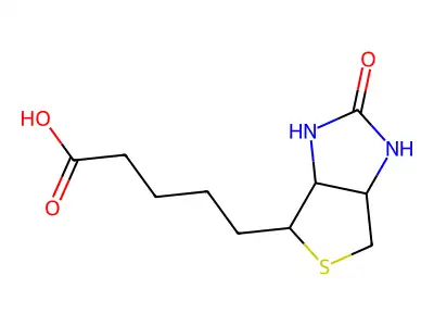 5-((3AS,4R,6AR)-2-Oxohexahydro-1H-thieno(3,4-D)imidazol-4-YL)pentanoic acid structure