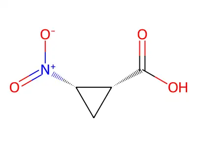 2-硝基环丙烷-1-甲酸 structure