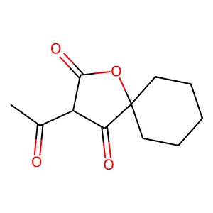 3-Acetyl-1-oxaspiro[4.5]decane-2,4-dione structure