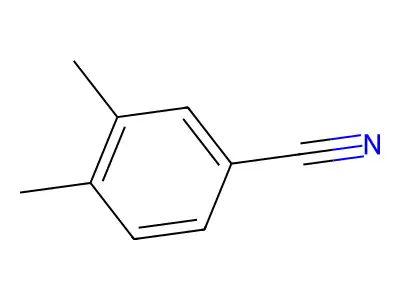 3,4-二甲基苯甲腈 structure
