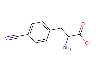 (L)-4-Cyanophenylalanine structure