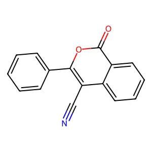 1-oxo-3-phenyl-1H-isochromene-4-carbonitrile structure