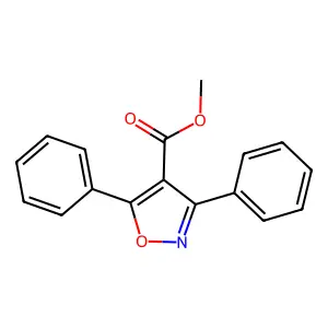 Methyl 3,5-diphenyl-1,2-oxazole-4-carboxylate structure