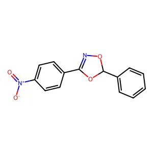 1,4,2-Dioxazole, 3-(p-nitrophenyl)-5-phenyl- structure