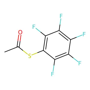 Ethanethioic acid, S-(pentafluorophenyl) ester structure