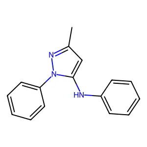 3-methyl-N,1-diphenyl-1H-pyrazol-5-amine structure