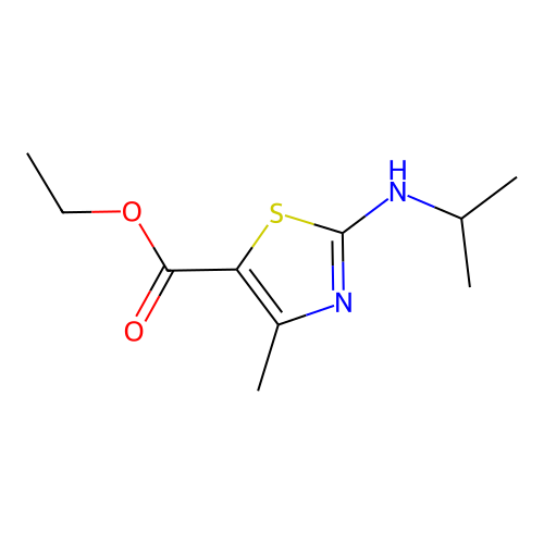 Ethyl 2-(isopropylamino)-4-methylthiazole-5-carboxylate structure
