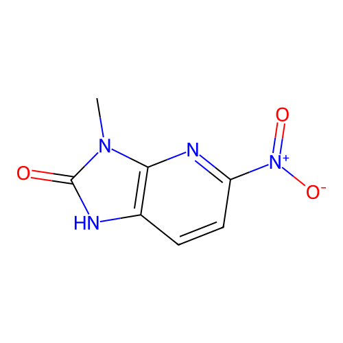 3-Methyl-5-nitro-1,3-dihydro-imidazo[4,5-b]pyridin-2-one structure