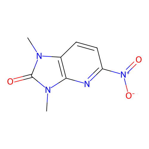 1H-Imidazolo[4,5-b]pyridin-2(3H)-one, 1,3-dimethyl-5-nitro- structure