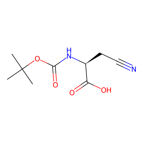 Boc-beta-cyano-L-alanine structure