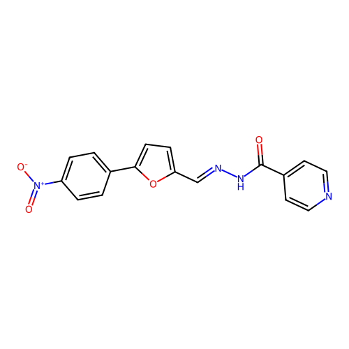 N'-[(E)-[5-(4-Nitrophenyl)furan-2-YL]methylidene]pyridine-4-carbohydrazide structure