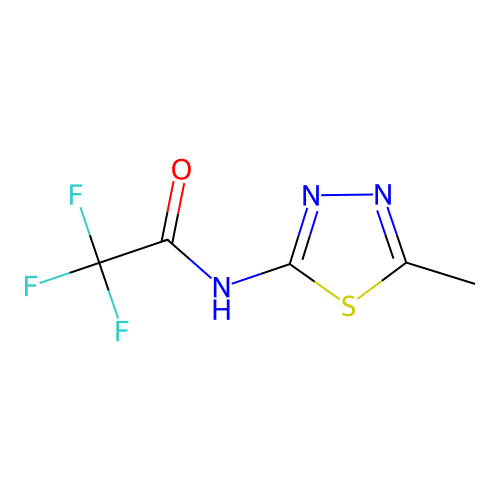 2,2,2-trifluoro-N-(5-methyl-1,3,4-thiadiazol-2-yl)acetamide structure