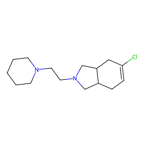 5-chloro-2-(2-(piperidin-1-yl)ethyl)-2,3,3a,4,7,7a-hexahydro-1H-isoindole structure