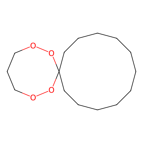 1,2,6,7-Tetraoxaspiro(7.11)nonadecane structure