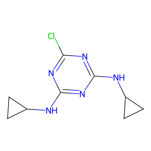 6-Chloro-N,N'-(cyclopropyl)-[1,3,5]triazine-2,4-diamine structure