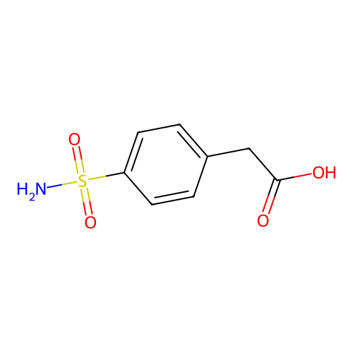 2-(4-Sulfamoylphenyl)acetic acid structure