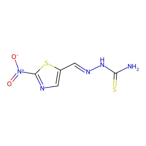 [(2-Nitro-1,3-thiazol-5-yl)methylideneamino]thiourea structure