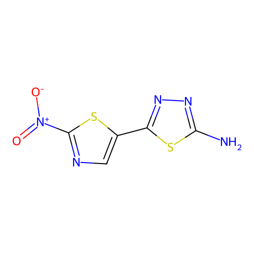 5-(2-Nitrothiazol-5-yl)-1,3,4-thiadiazol-2-amine structure