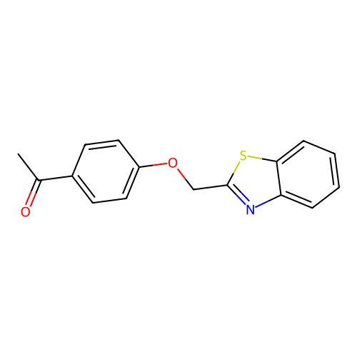 1-[4-(1,3-Benzothiazol-2-ylmethoxy)phenyl]ethanone structure