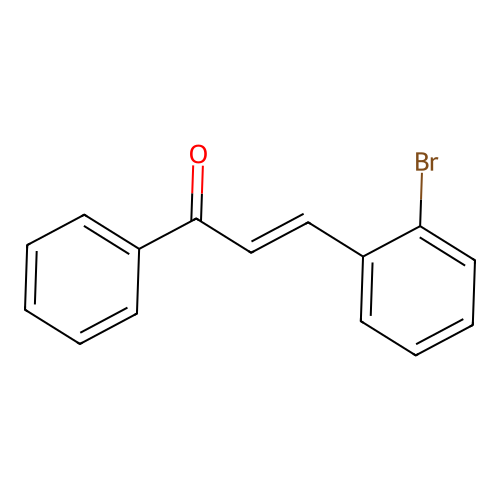 2-Propen-1-one, 3-(2-bromophenyl)-1-phenyl-, (2E)- structure