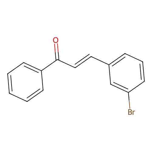 (2E)-3-(3-Bromophenyl)-1-phenylprop-2-en-1-one structure