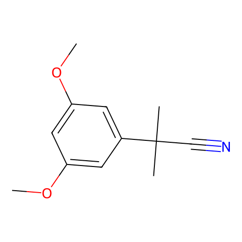 2-(3,5-Dimethoxyphenyl)-2-methylpropanenitrile structure