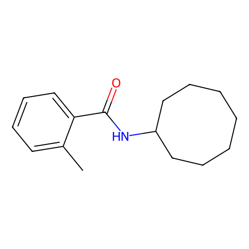 N-cyclooctyl-2-methylbenzamide structure
