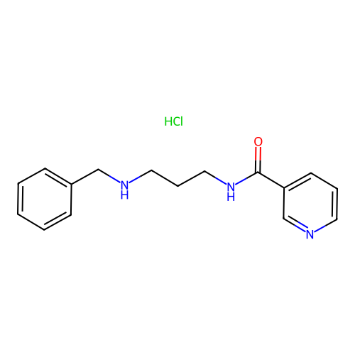 N-(3-(benzylamino)propyl)nicotinamide hydrochloride structure