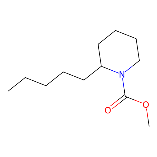 Methyl 2-pentylpiperidine-1-carboxylate structure