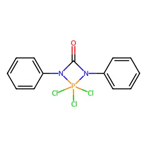 2,2,2-Trichloro-1,3-diphenyl-1,3,2lambda5-diazaphosphetidin-4-one structure